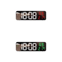 Unique Bargains 2 Pcs Large Silent Non Ticking Modern Wall Clocks 9 Inch Green/Red