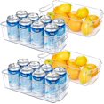 thumbnail image 1 of Contenedores organizadores para refrigerador: 8 contenedores de plástico transparente para refrigerador, gabinete de cocina, organización de despensa, organizador para refrigerador sin BPA,, 1 of 5