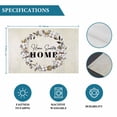 thumbnail image 6 of Home Sweet Placemats Set of 4, Wreath Botanical Farmhouse Plants Beige Placemats for Dining Table, Place Mats for Kitchen Tabletop, Waterproof Wipeable Dining Table Mats Set, 6 of 9