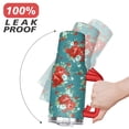 thumbnail image 6 of 40oz Pioneer Colorful Floral Stainless Steel Flip Straw Tumbler with Lid and Straw Spill Proof Travel Cup Double Wall Vacuum Insulated Coffee Mug with Handle Red, 6 of 7