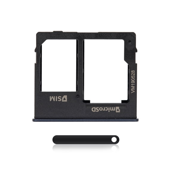 Replacement Single Sim Card Tray Compatible For Samsung Galaxy A10e (A102 / 2019) (Black)