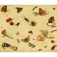 thumbnail image 3 of Dutch School 17x15 Black Modern Framed Museum Art Print Titled - Flora and Fauna (19th Century), 3 of 5