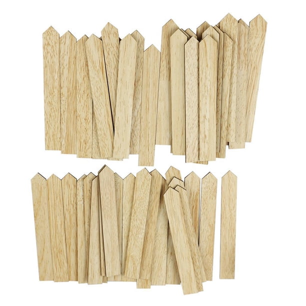 Etiquetas de plantas Zulema Madera 50 piezas