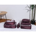 thumbnail image 5 of Unique Bargains 6 Set Travel Bag for Storage Closet Organizers Travel Accessories Burgundy, 5 of 5