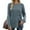 Blue, variant on SNKSDGM Women's Plus Casual Easter Shirt Going Out Tops for Women Lace Bodysuit Womens Long Sleeve Tops Lightweight Button Front Slit Tunic(1) Plus Size Tops for Women 4X-5X Boho