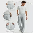 thumbnail image 5 of FEDTOSING Baggy Sweatpants Men Wide Leg Comfy Lounge Pants Loose Fit Elastic Waist Casual Track Pant, 5 of 7