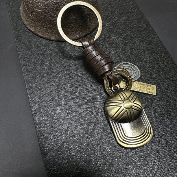 Llavero con colgante de Metal y bronce para hombre y mujer, accesorio de aleación móvil con diseño de Robot, Estilo Vintage, joyería de moda