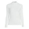 thumbnail image 5 of No Boundaries Women's Juniors Long Sleeve Mock Neck Top, Sizes XS-3XL, 5 of 5