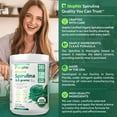 thumbnail image 3 of biophix Organic Spirulina Powder, 2.2 Lbs 100% Pure Spirulina Blue Green Algae Powder, Vegan, Non GMO, Non-Irradiated, USDA Certified, Best Protein Superfood, 3 of 9