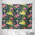 thumbnail image 1 of Luau Tapestry, Blooming Jungle Setting with Watercolor Effect Hawaiian Flowers, Fabric Wall Hanging Decor for Bedroom Living Room Dorm, 5 Sizes, Multicolor, by Ambesonne, 1 of 1