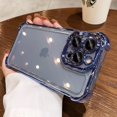 thumbnail image 4 of Luxury Transparent Shockproof Phone Case For iPhone 15 14 13 12 11 Pro Max Plus With Lens Protector Electroplate Bumper Cover, 4 of 7