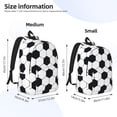thumbnail image 2 of Fotbe Soccer Ball Mochila de Lona con Estampado, Mochila Duradera, Mochila Versátil de Alta Calidad, Mochila Compacta Vintage-Small, 2 of 5