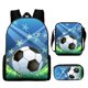 thumbnail image 1 of Printed backpack three-piece set children's schoolbag elementary school students cartoon backpack, 1 of 4