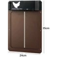 thumbnail image 5 of Nueva puerta automática para gallinero, puerta automática para gallinero con sensor de luz, impermeable, funciona con pilas, inducción (marrón), 5 of 5