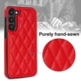 thumbnail image 3 of Wallet Case for Samsung Galaxy S23 Plus, RFID Blocking Card Slots Holder PU Leather Fashion Back Flip Cover with Kickstand Magnetic Buttons Shockproof Case for Samsung Galaxy S23 Plus,Red, 3 of 8