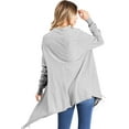 thumbnail image 3 of Love Tree Women's Soft Cozy Fringe Convertible Poncho Cardigan, 3 of 4