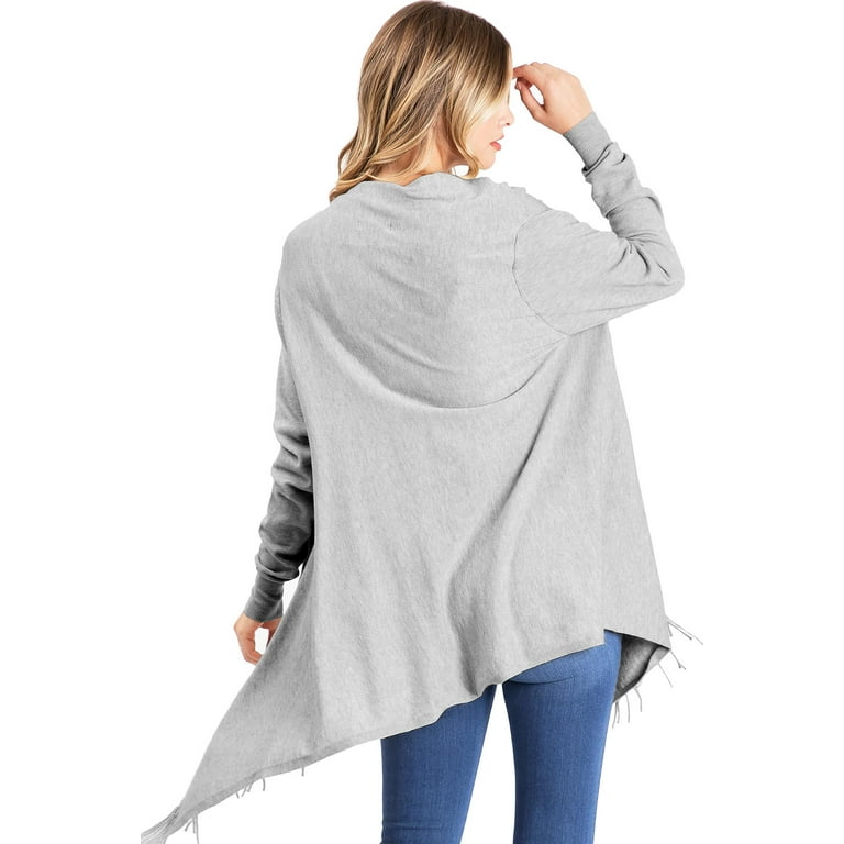Convertible top asymmetrical cardigan