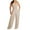 Beige jumpsuits for women, variant on Gifts Usmixi Jumpsuits for Women Casual Solid Elastic Waist Wide Leg Spaghetti Strap Jumpsuits Overalls with Pocket Summer Formal Plain Square Neck Sleeveless Long Rompers Beige s