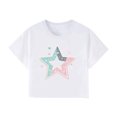 thumbnail image 6 of Rezuofi 2 Pcs Cowgirl Shirt Women Embroidery Western Outfits PU Leather Star Graphic Tees Short Sleeve Tops, 6 of 6
