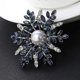 thumbnail image 5 of Broche con forma de copo de nieve y perlas de imitación de diamantes de imitación, accesorio para cárdigan, bufanda, para mujeres, niñas y adolescentes., 5 of 5