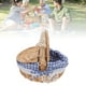 thumbnail image 1 of Canasta De Picnic De Mimbre Con Tapa, Canasta Vacía Grande Para Picnics, Campamento, Cesta De Cesto De Picnic Para Niños Con Revestimiento Extraíble, Manija, Cesta De Mimbre, 1 of 7
