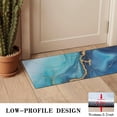 thumbnail image 3 of Blue Gold Marble Pattern Door Rugs,Washable Non Slip Door Mats Indoor,Decorative Door Mats,Entry Mat Indoor for Entrance,Bedroom,Kitchen,Bathroom,16"x47", 3 of 6
