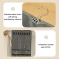 thumbnail image 6 of Arestory 1-Pack Hanging Jewelry Organizer Dual-sided Jewelry Storage for Earring Necklace Bracelet Ring and more, Black, 6 of 8