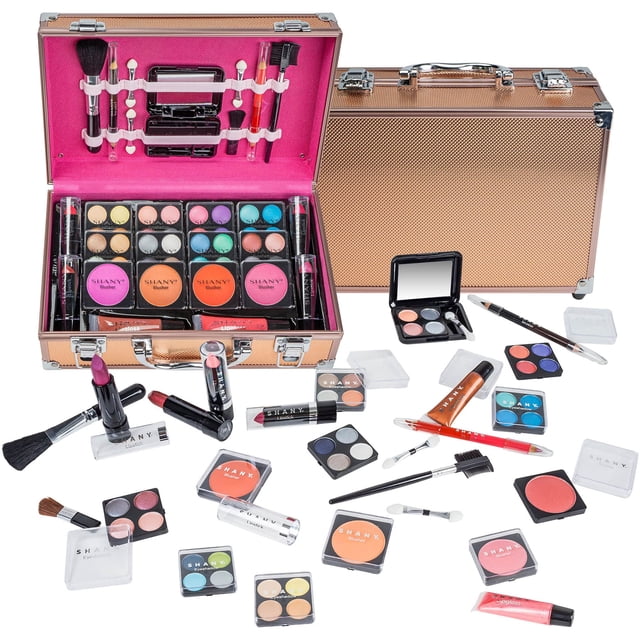 Estuche de maquillaje SHANY Carry All con set de maquillaje profesional en oro rosa