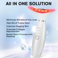 thumbnail image 2 of Facial Massager,Neck Face Massager Tool,3 Mode Massage with Heat,Portable Beauty Instrument for Skin Care Women Gift (Off White), 2 of 15