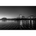 thumbnail image 3 of Highsmith, Carol 24x17 Black Modern Framed Museum Art Print Titled - Santa Monica Pier at Sunset California Black and White, 3 of 5