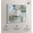 thumbnail image 2 of Dreamcatcher's Horizon III Canvas Print Coastal Abstract Art by Art Remedy, White Frame, 30 x 30, 2 of 6