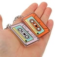 thumbnail image 4 of Shisuyan Porte-Clés Rétro Enregistreur de Ruban Acrylique 2 Pcs 4.5x1.2x0.2In, 4 of 8