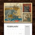 thumbnail image 6 of 2026 Funny Gag Gifts Ugly Cat Art Medieval Cats with Crowns Wall Calendar, 6 of 9