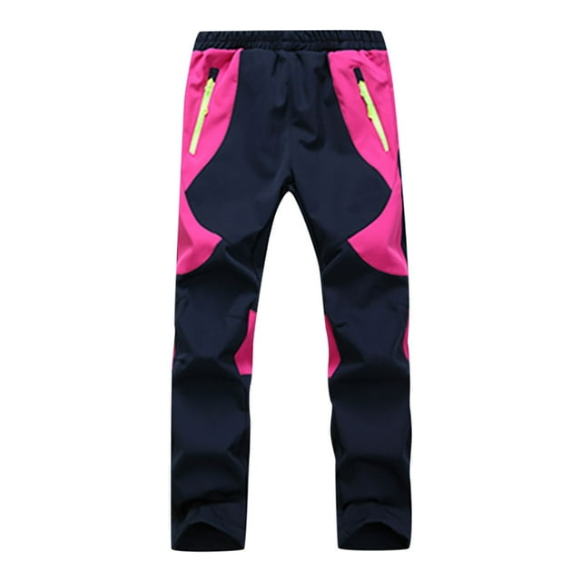 Pantalon de Planche à Neige Coupe-Vent en Molleton Chaud pour Enfants Garçons Filles Randonnée Ski Neige Extérieur