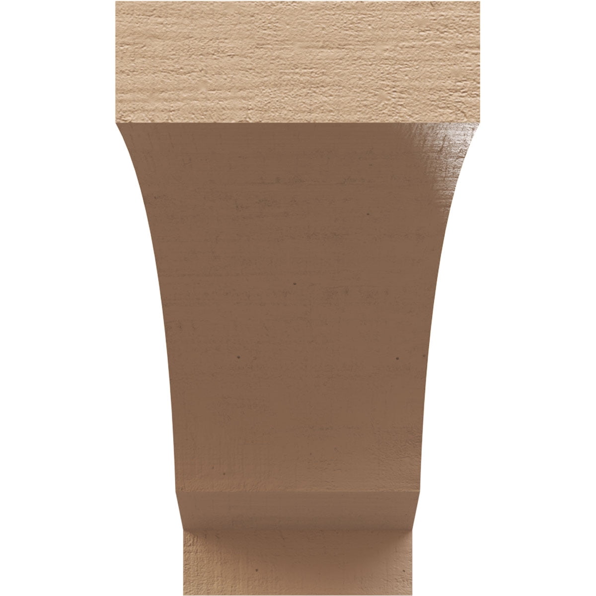 5"W x 15"D x 10"H Classic Moab Rough Cedar Woodgrain TimberThane Corbel, Primed Tan