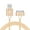 Gold, variant on TOKERSE 1m/3.3ft USB to 30 Pin Charging Cable, USB Charging & Sync Data Cable Nylon Braided Cord Compatible for iPhone 4/4s/3G/3GS, iPad 1 2 3,iPod Touch 4 3 2 1, iPod Classic 3 2 1, iPod Nano