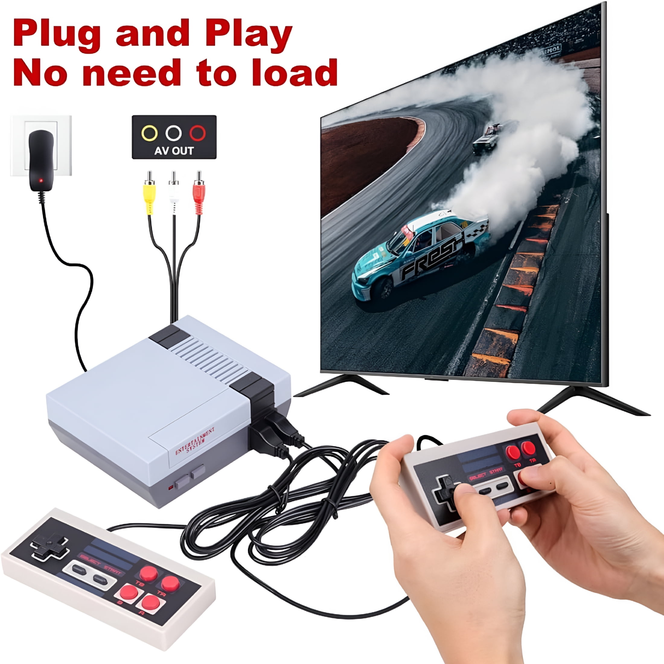 BESTSKY 2026 New Retro Machines Built-In 620 Classic Plays,8-Bit Video System for Adults and Kids,Includes 2 Controllers-Rediscover the Joy of Retro Handheld for Home,Travel,Party
