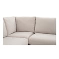 thumbnail image 6 of Moe's Home Collection Fable Slipcover Dining Banquette U-Shape Beige 168In, 6 of 10