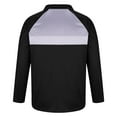 thumbnail image 3 of Annhoo Mens Quarter Zip T-Shirts Color Block Collared Trendy Tops Long Sleeve Casual Business Workout Slim Fall Pullover, 3 of 5