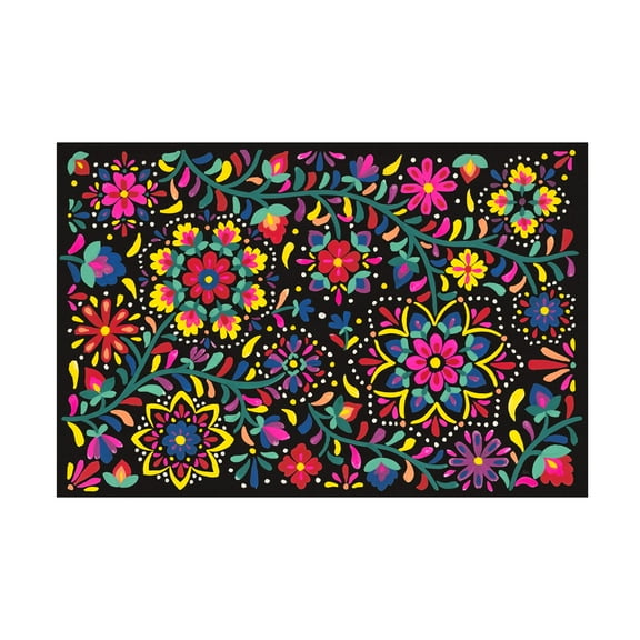 Laura Marshall 'Floral Fiesta I' Canvas Art