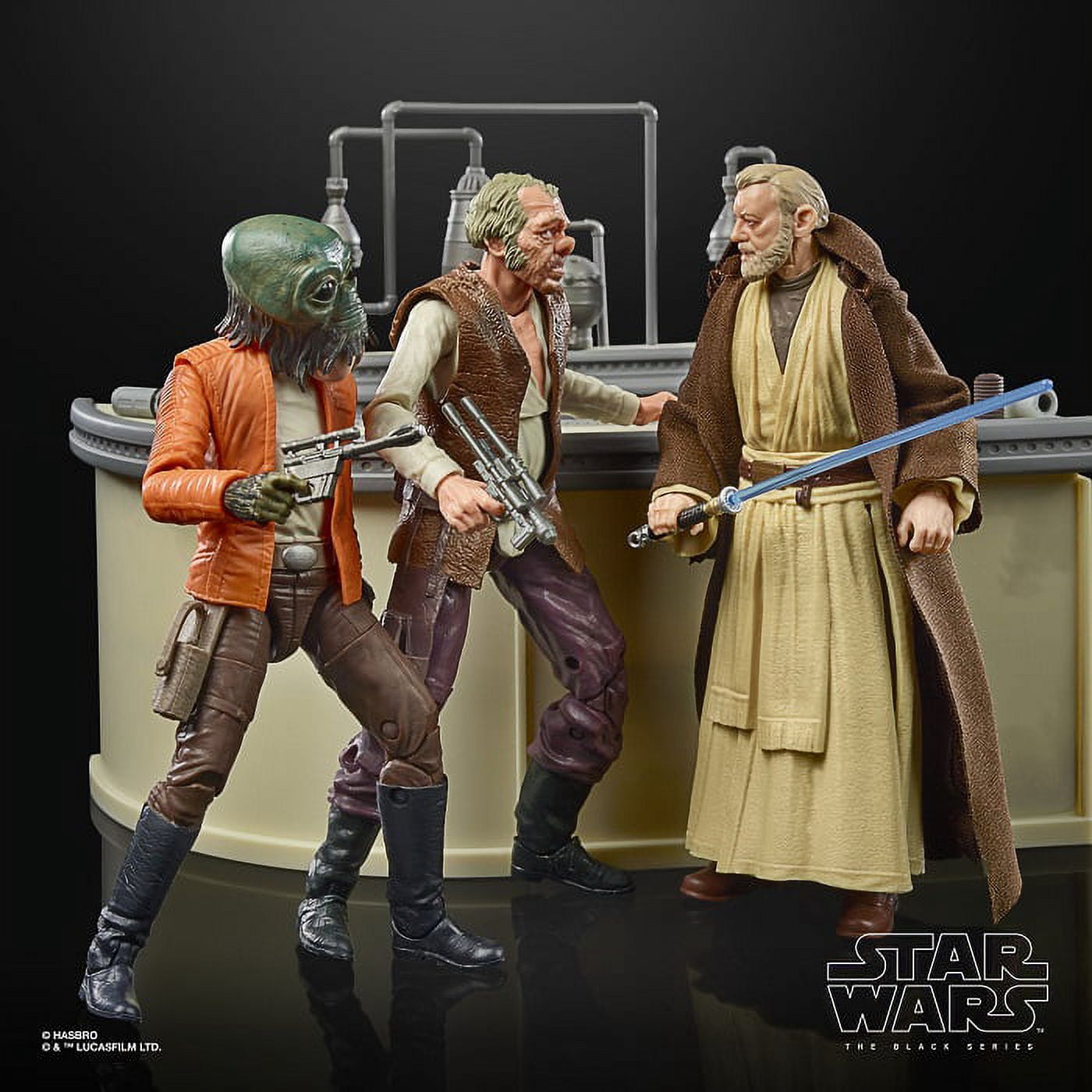 Star Wars Exxclusive The Black Series The Power of The Force Cantina Showdown Figure Set