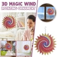 thumbnail image 1 of Metal Wind Spinner-3D Hanging Rotating Wind Chimes Outdoor Garden Decor 12Inch, 1 of 8