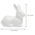 thumbnail image 3 of Guangmc Easter Bunny Figurines Ceramic Rabbit Statue Bunny Sculpture Decoration, 3 of 7