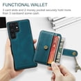 thumbnail image 4 of SaniMore Detachable Wallet for Samsung Galaxy S22 Ultra Case, Powerful Magnetic PU Leather 2-in-1 Functional RFID Blocking Cover with Card Slot Shockproof Protective Shell for S22 Ultra, Blue, 4 of 7