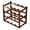 Ebony Four Layer, variant on OIUR Bamboo Wine Rack Holder Bar Cabinets Stackable Storage Cube Tabletop for Champagne Multilayer DIY Assembled Natural Wood Bottle Holder for Kitchen Countertop