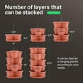 thumbnail image 5 of VIVOSUN 5 Tier Vertical Gardening Stackable Planter for Strawberries, Flowers, Herbs, Vegetables Brown, 5 of 7