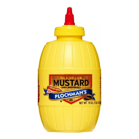 (3 pack) (3 Pack) Plochman's Mild Yellow Mustard, 19 Fl Oz