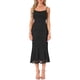 thumbnail image 1 of VESTIDO DE MUJER INSPIRE CHIC Encaje Floral Escote Cuadrado Tirantes de Espagueti Bodycon Cóctel Maxi Vestido M Negro, 1 of 5
