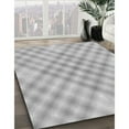 thumbnail image 3 of Ahgly Company Machine Washable Indoor Rectangle Transitional Platinum Silver Gray Area Rugs, 2' x 4', 3 of 7