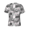 thumbnail image 6 of Qekee Cats Group Classic Fit T-Shirt Men's Shirt Men's Tight Short Sleeves for Exercise, Running, Mountaineering - Cats Group, 6 of 9